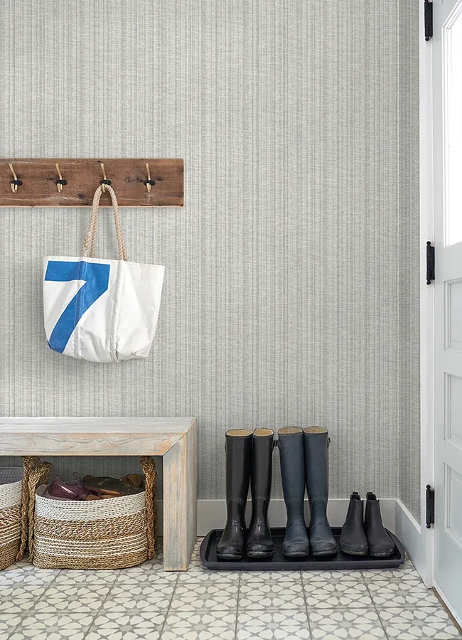 A-Street Prints Simon Grey Woven Texture Wallpaper | Wallpaper Twins A-Street Prints Simon Grey Woven Texture Wallpaper - SKU 4074-26657