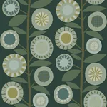 A-Street Prints Sisu Evergreen Floral Geometric Wallpaper | Wallpaper Twins A-Street Prints Sisu Evergreen Floral Geometric Wallpaper - SKU 4066-26551