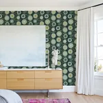 A-Street Prints Sisu Evergreen Floral Geometric Wallpaper | Wallpaper Twins A-Street Prints Sisu Evergreen Floral Geometric Wallpaper - SKU 4066-26551