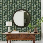 A-Street Prints Sisu Evergreen Floral Geometric Wallpaper | Wallpaper Twins A-Street Prints Sisu Evergreen Floral Geometric Wallpaper - SKU 4066-26551