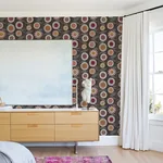 A-Street Prints Sisu Raspberry Floral Geometric Wallpaper | Wallpaper Twins A-Street Prints Sisu Raspberry Floral Geometric Wallpaper - SKU 4066-26552