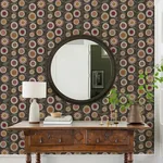 A-Street Prints Sisu Raspberry Floral Geometric Wallpaper | Wallpaper Twins A-Street Prints Sisu Raspberry Floral Geometric Wallpaper - SKU 4066-26552