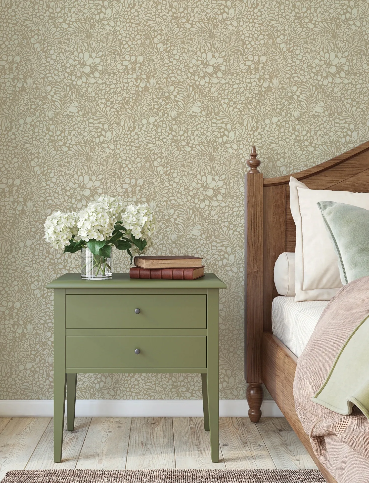 A-Street Prints Siv Chestnut Botanical Wallpaper - SKU 4201-48002