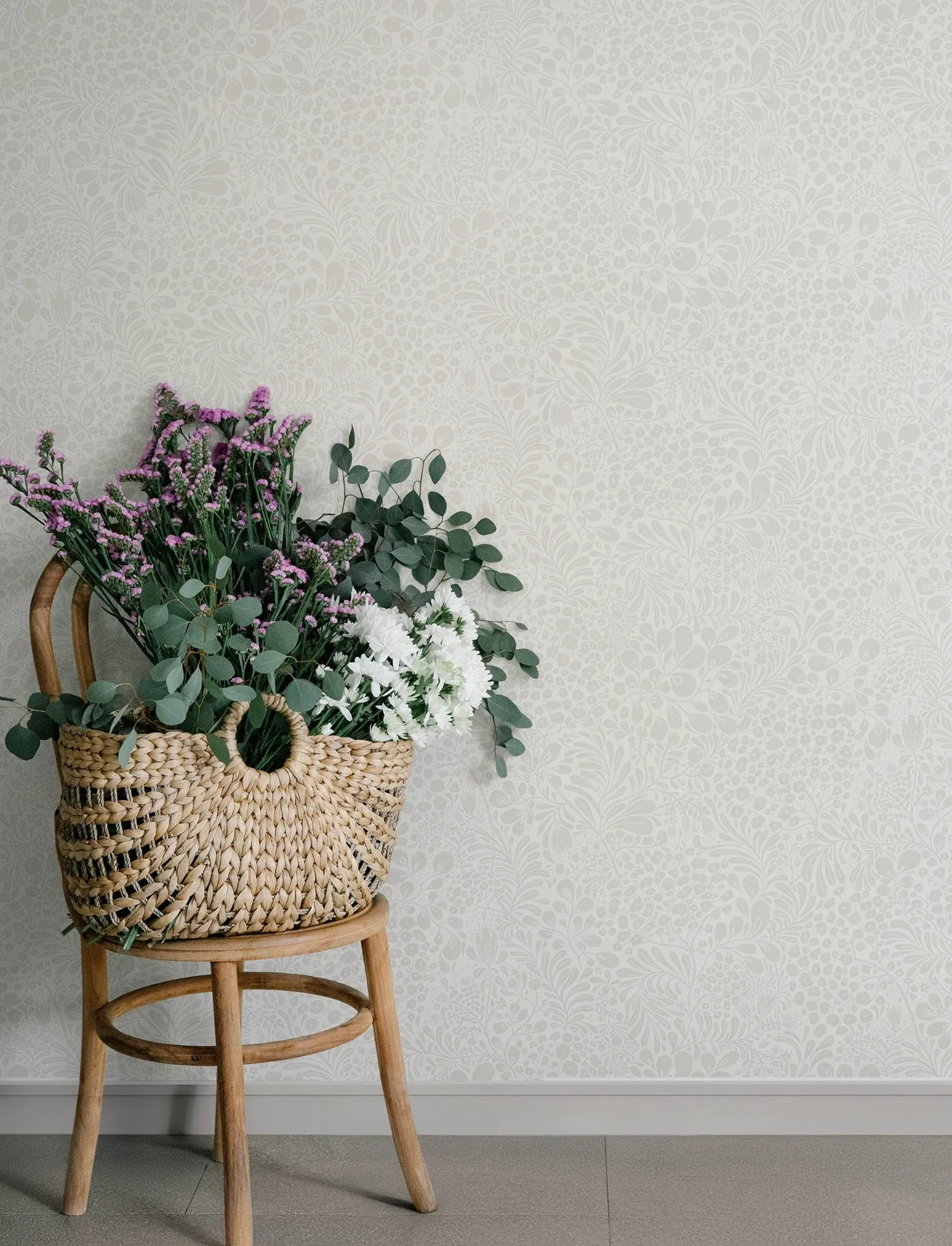 A-Street Prints Siv Dove Botanical Wallpaper - SKU 4201-48001