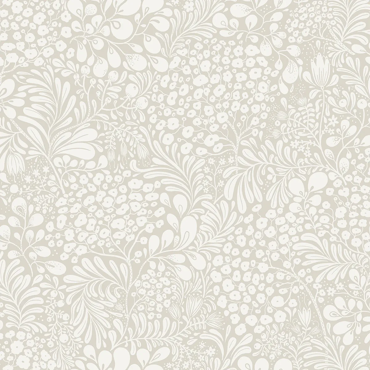 2932-65131 | Siv Grey Botanical Wallpaper