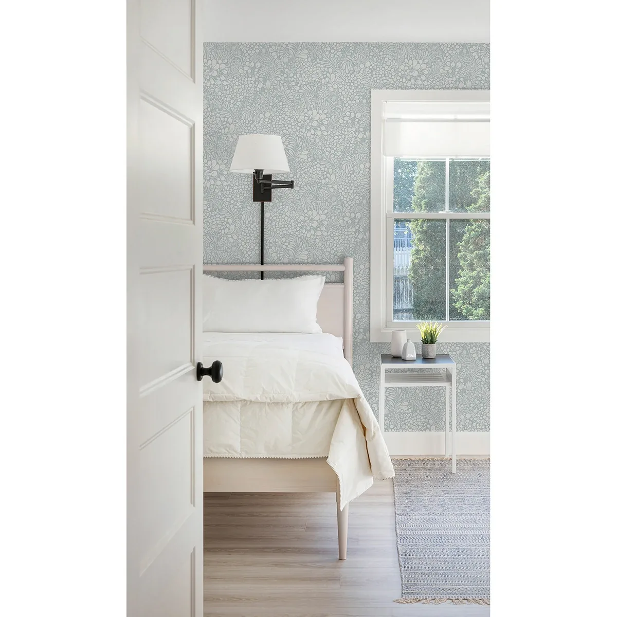 A-Street Prints Siv Light Blue Botanical Wallpaper - SKU 2932-65130