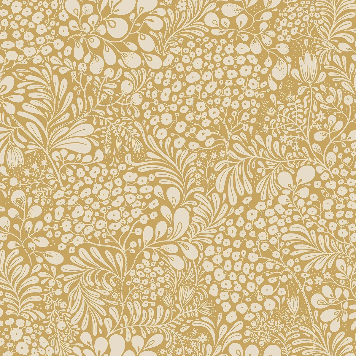 2932-65127 | Siv Mustard Botanical Wallpaper