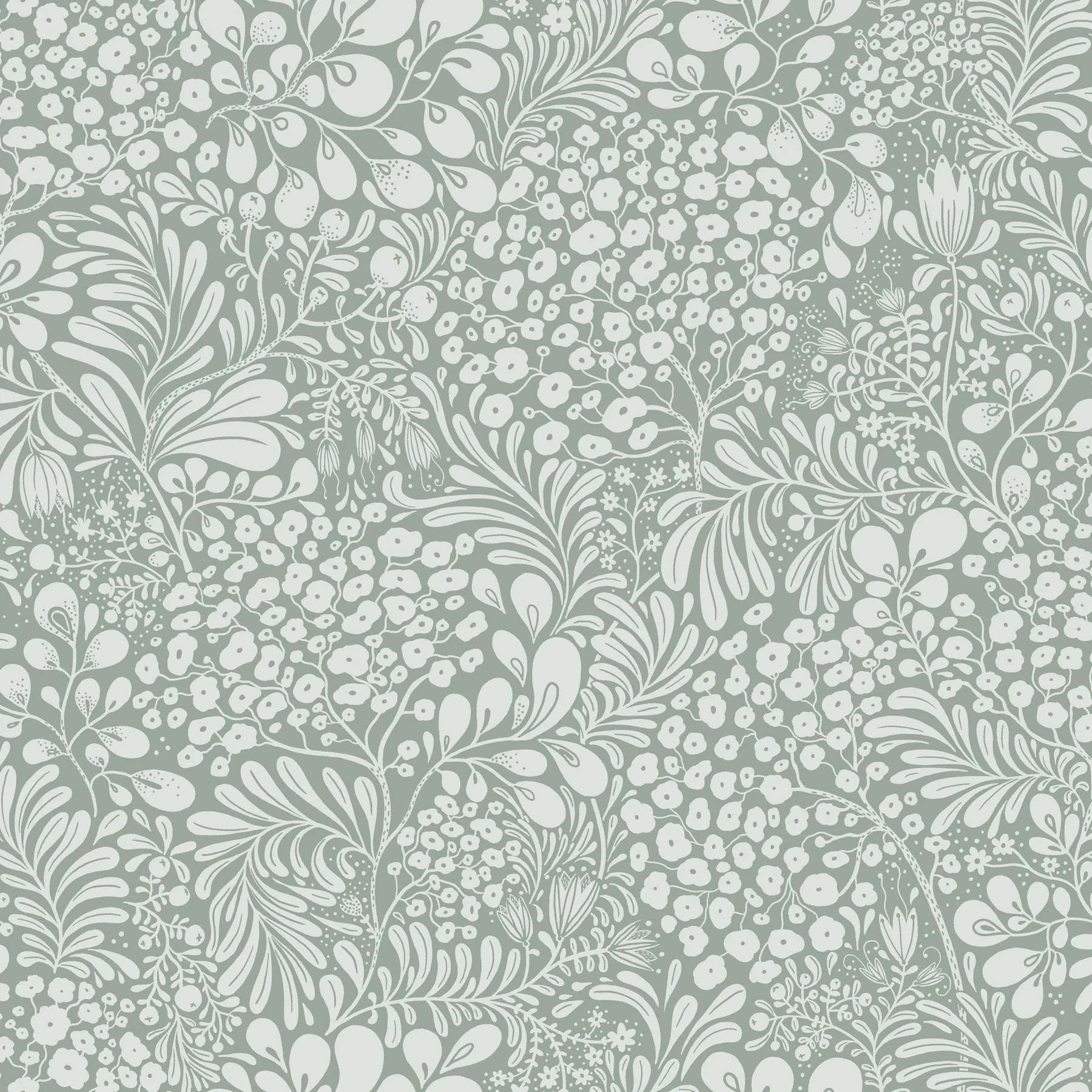 A-Street Prints Siv Slate Botanical Wallpaper - SKU 4201-48004