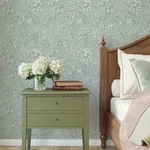 A-Street Prints Siv Slate Botanical Wallpaper | Wallpaper Twins A-Street Prints Siv Slate Botanical Wallpaper - SKU 4201-48004