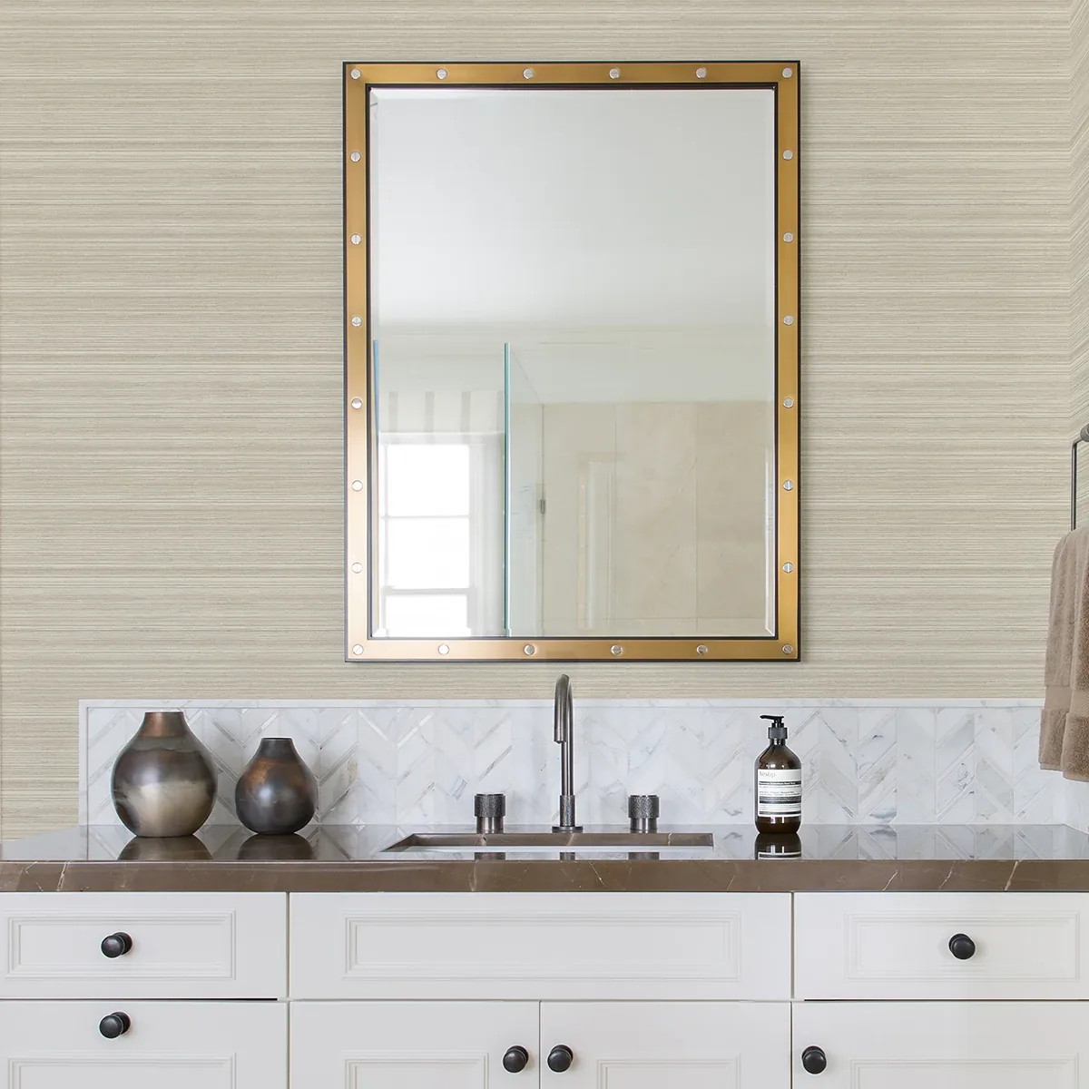 A-Street Prints Skyler Cream Striped Wallpaper - SKU 2971-86346