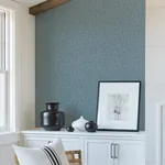 A-Street Prints Snuggle Blue Woven Texture Wallpaper - SKU 2988-70902
