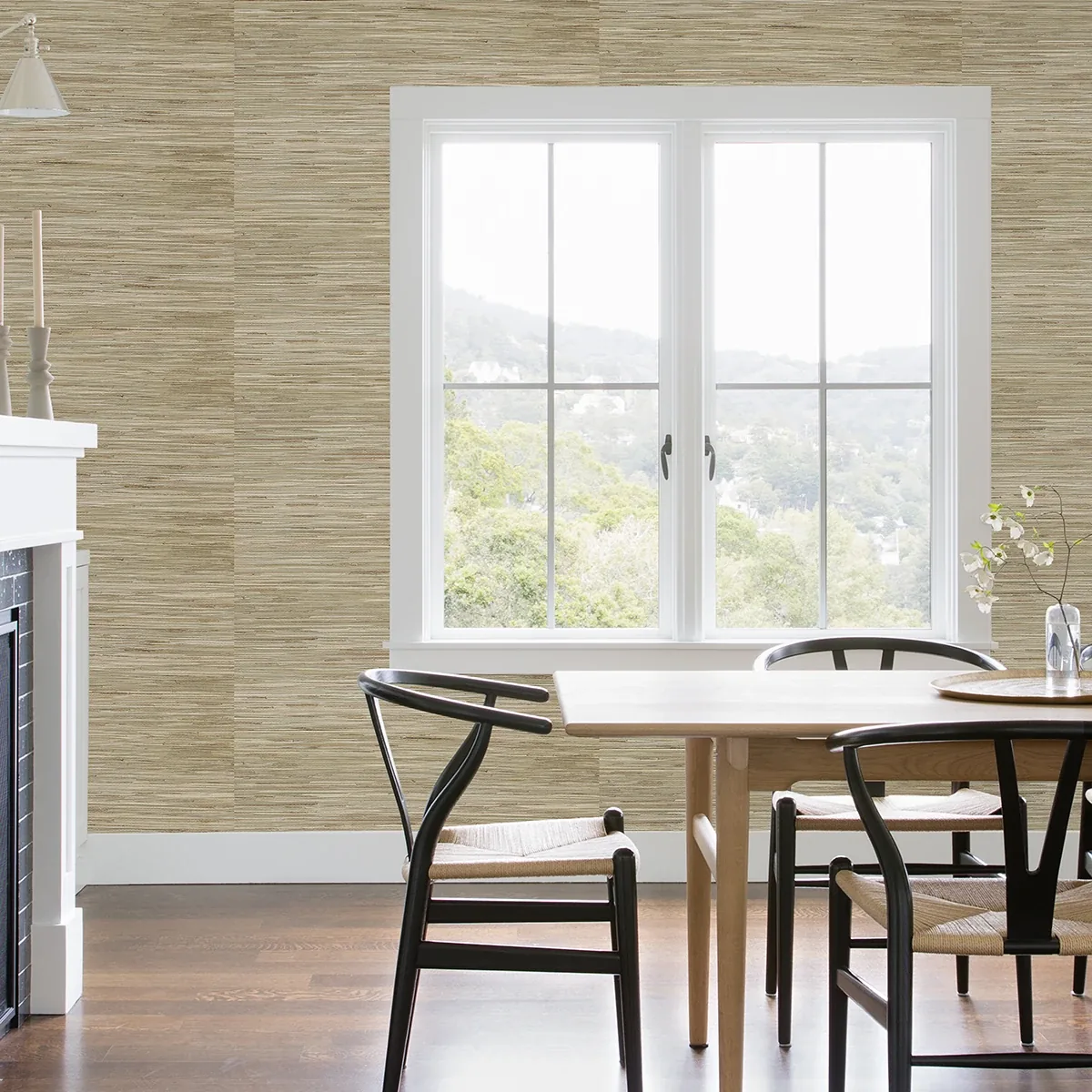 A-Street Prints Sogen Khaki Knotted Sea Grasscloth Wallpaper | Wallpaper Twins A-Street Prints Sogen Khaki Knotted Sea Grasscloth Wallpaper - SKU 2972-65621
