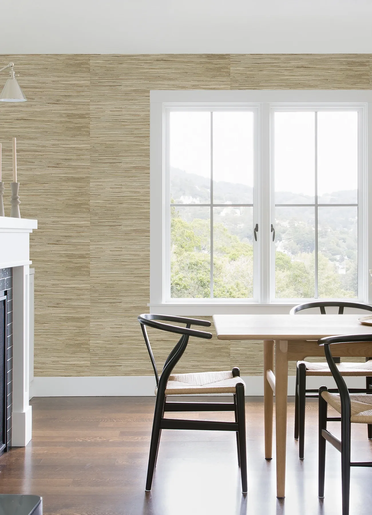 A-Street Prints Sogen Neutral Knotted Grasscloth Wallpaper | Wallpaper Twins A-Street Prints Sogen Neutral Knotted Grasscloth Wallpaper - SKU 2923-65621