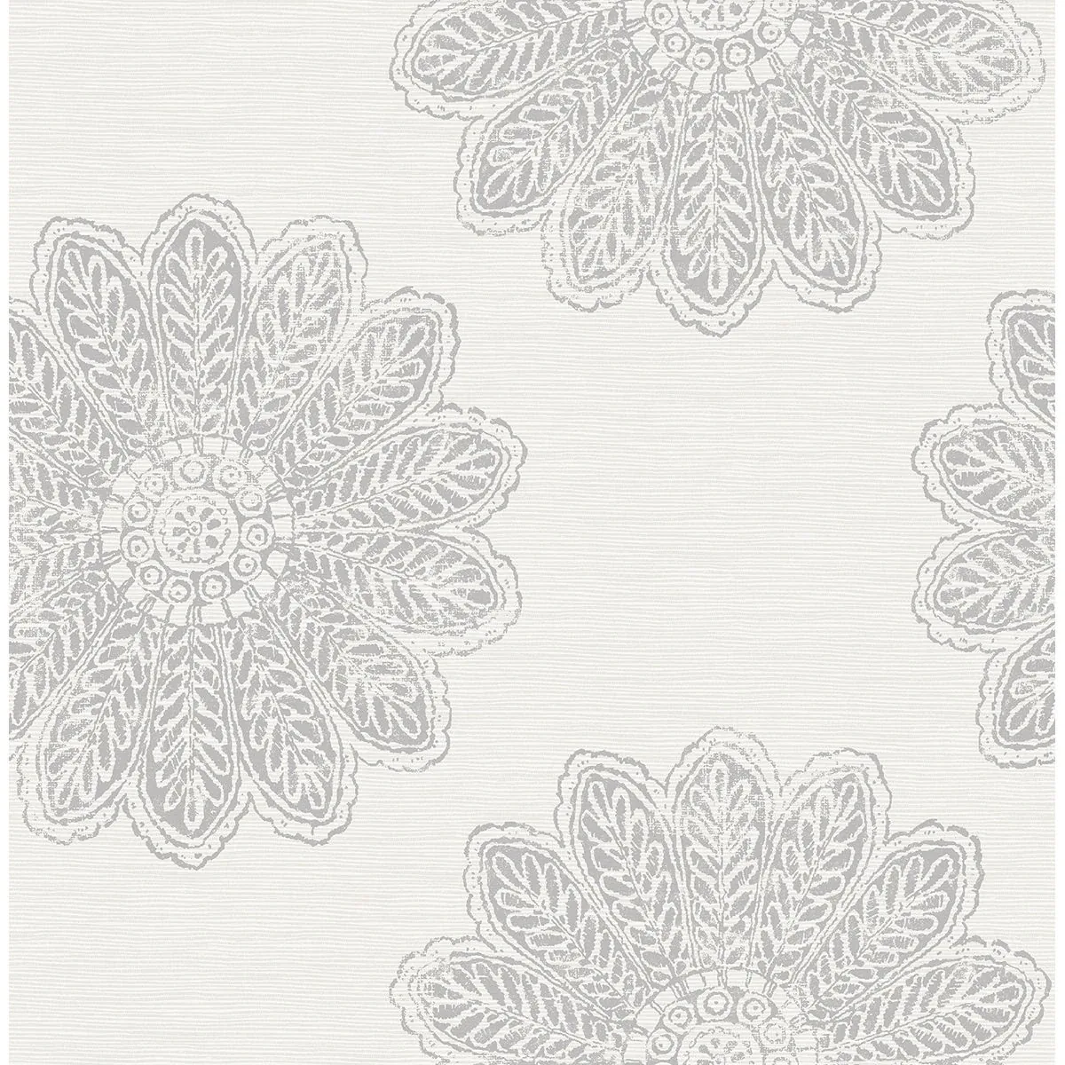 2793-24747 | Sol Light Grey Medallion Wallpaper