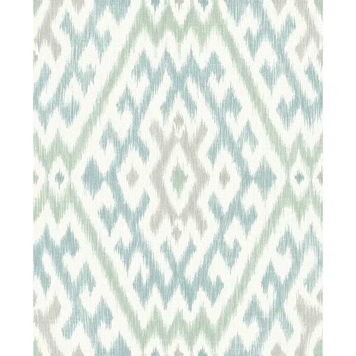 A-Street Prints Solola Aqua Ikat Wallpaper - SKU 4146-27236