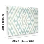 A-Street Prints Solola Aqua Ikat Wallpaper | Wallpaper Twins A-Street Prints Solola Aqua Ikat Wallpaper - SKU 4146-27236