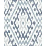 A-Street Prints Solola Blue Ikat Wallpaper | Wallpaper Twins A-Street Prints Solola Blue Ikat Wallpaper - SKU 4146-27238