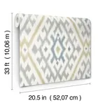 A-Street Prints Solola Chartreuse Ikat Wallpaper | Wallpaper Twins A-Street Prints Solola Chartreuse Ikat Wallpaper - SKU 4146-27235