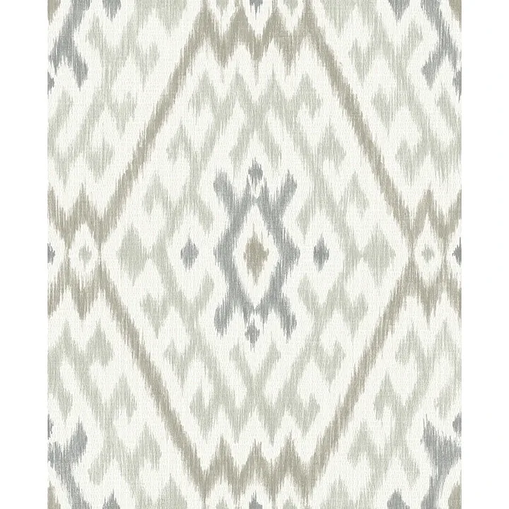 A-Street Prints Solola Stone Ikat Wallpaper - SKU 4146-27239