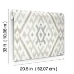 A-Street Prints Solola Stone Ikat Wallpaper | Wallpaper Twins A-Street Prints Solola Stone Ikat Wallpaper - SKU 4146-27239