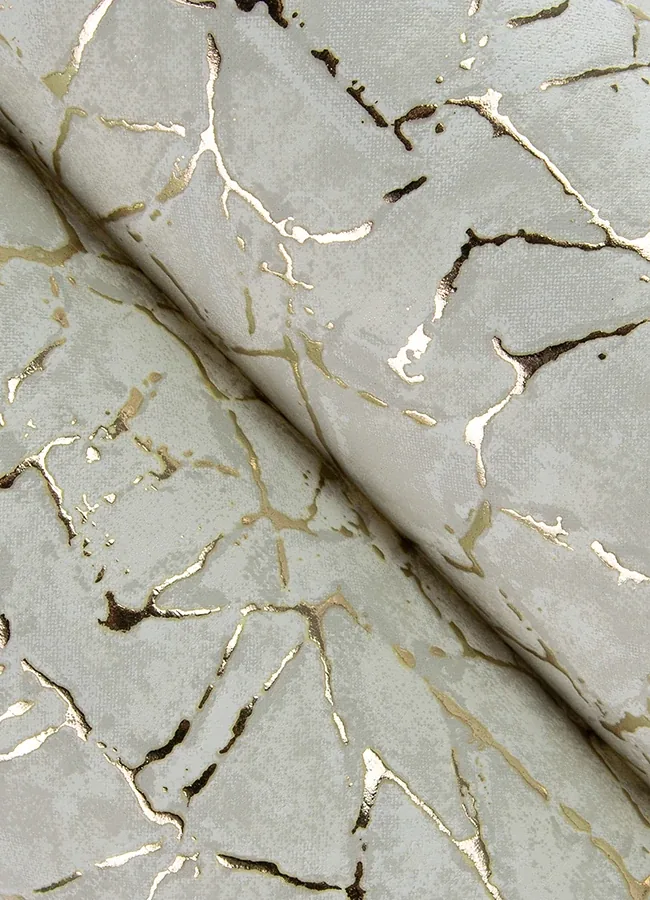 A-Street Prints Soma Silver Metallic Crackling Wallpaper - SKU 4105-86624