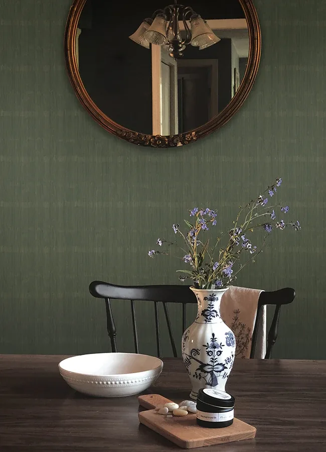 A-Street Prints Somerset Evergreen Abstract Stripe Wallpaper - SKU 4147-27366