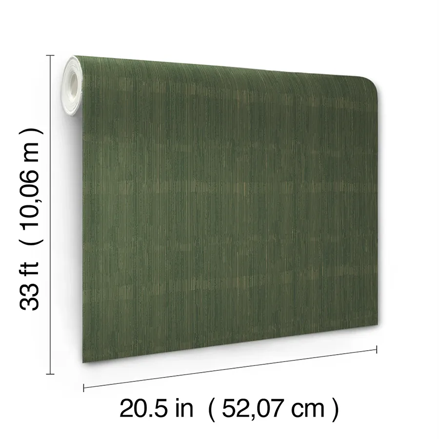 A-Street Prints Somerset Evergreen Abstract Stripe Wallpaper - SKU 4147-27366