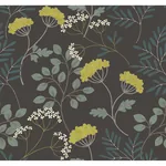 A-Street Prints Sorrel Black Botanical Wallpaper - SKU 2975-87544