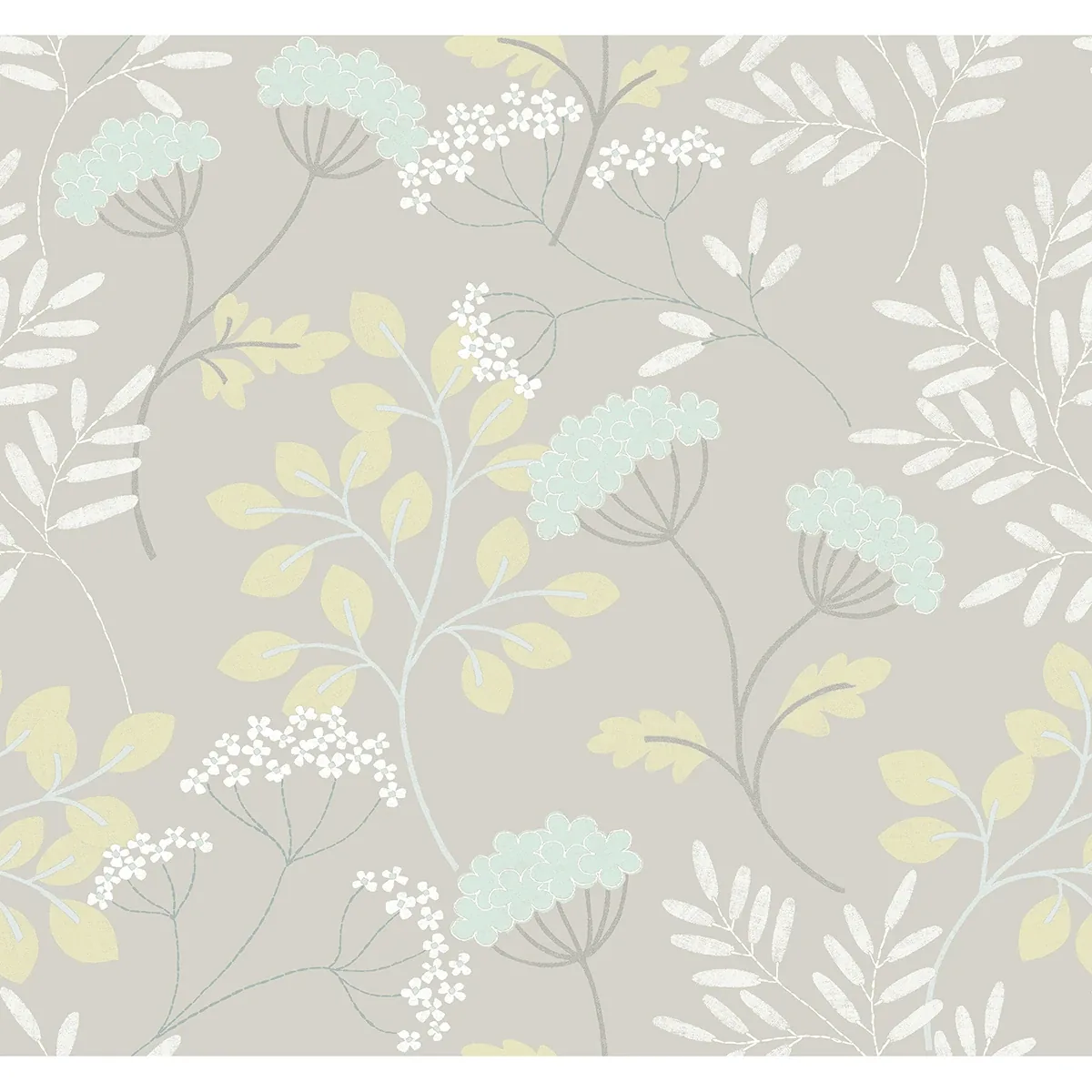 2975-87540 | Sorrel Light Grey Botanical Wallpaper