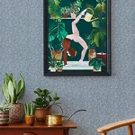 A-Street Prints Soul Indigo Animal Print Wallpaper - SKU 4146-27268