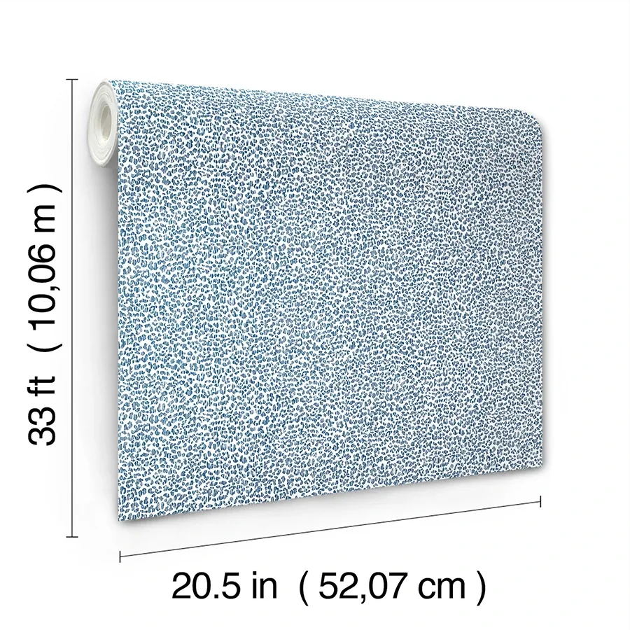 A-Street Prints Soul Indigo Animal Print Wallpaper - SKU 4146-27268