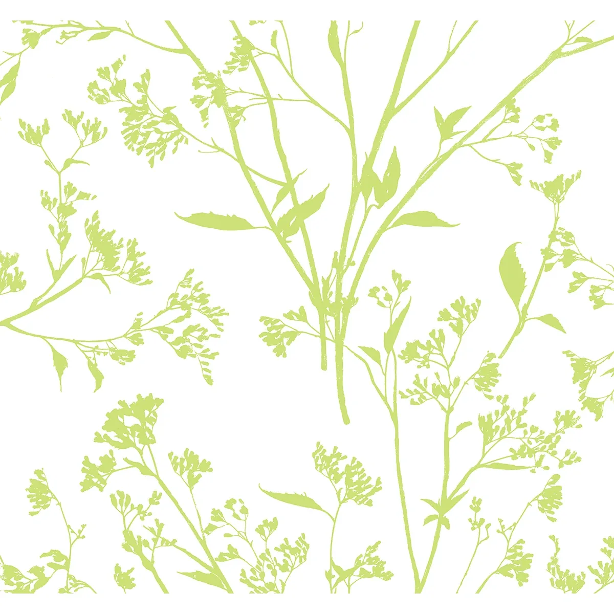 2927-80704 | Southport Chartreuse Delicate Branches Wallpaper