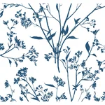 A-Street Prints Southport Indigo Delicate Branches Wallpaper - SKU 2927-80702