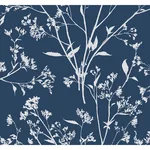 A-Street Prints Southport Navy Delicate Branches Wallpaper - SKU 2927-80712