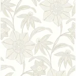 A-Street Prints Star Flower Beige Floral Trail Wallpaper - SKU 4172-27515