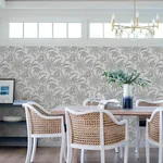 A-Street Prints Star Flower Charcoal Floral Trail Wallpaper - SKU 4172-27514