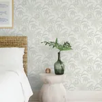 A-Street Prints Star Flower Light Green Floral Trail Wallpaper - SKU 4172-27513