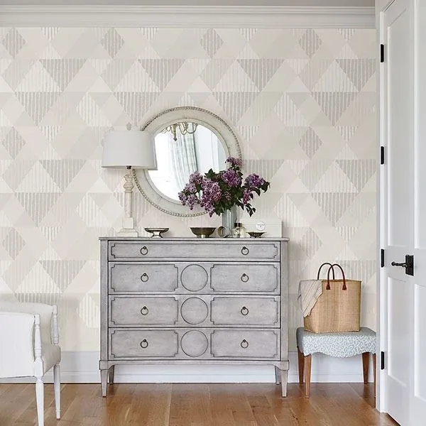 A-Street Prints Sterling Mod Peaks Wallpaper - SKU 2785-24854