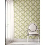 A-Street Prints Structure Green Chain Link Wallpaper - SKU 2625-21823