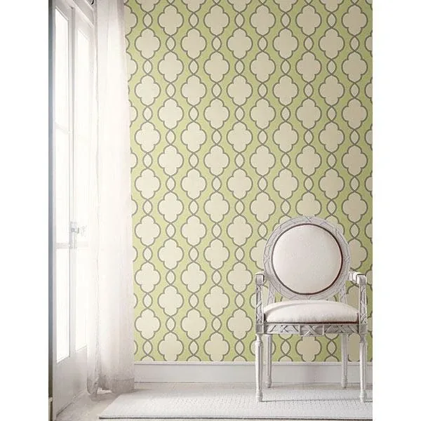 A-Street Prints Structure Green Chain Link Wallpaper - SKU 2625-21823