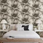 A-Street Prints Summer Palm Charcoal Tropical Wallpaper - SKU 2927-40100