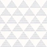 A-Street Prints Summit Light Grey Triangle Wallpaper - SKU 2697-78073