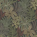A-Street Prints Sumner Black Woodland Botanical Wallpaper - SKU 2970-13902