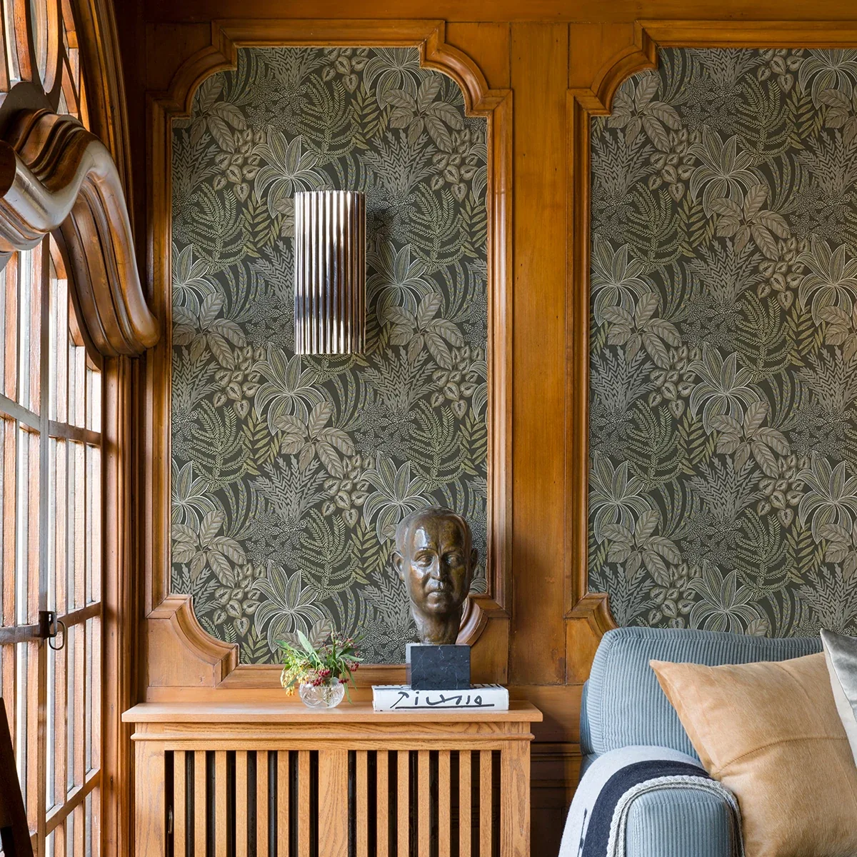 A-Street Prints Sumner Brown Woodland Botanical Wallpaper - SKU 2970-13903