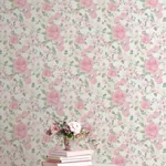 A-Street Prints Sunset Harbor Rose Vida Rosa Roses & White Flowers Wallpaper | Wallpaper Twins A-Street Prints Sunset Harbor Rose Vida Rosa Roses & White Flowers Wallpaper - SKU AST4655