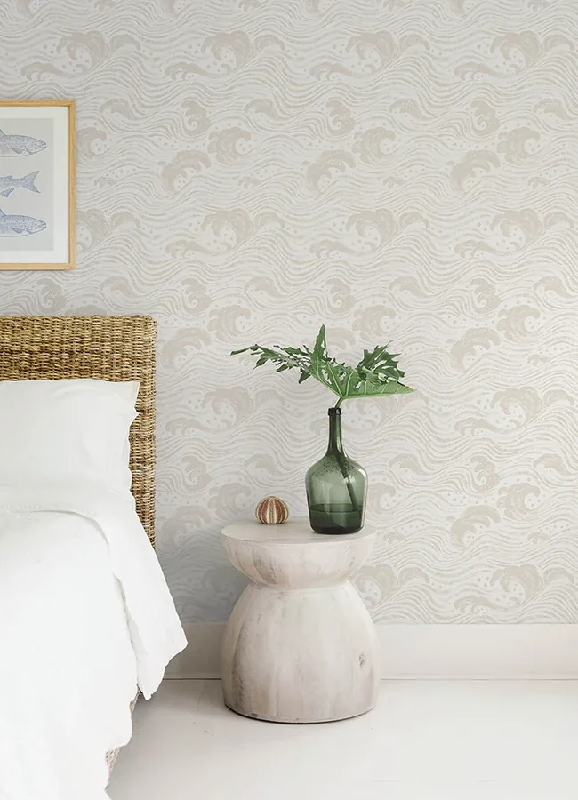 A-Street Prints Swell Beige Ocean Wave Wallpaper | Wallpaper Twins A-Street Prints Swell Beige Ocean Wave Wallpaper - SKU 4172-27508