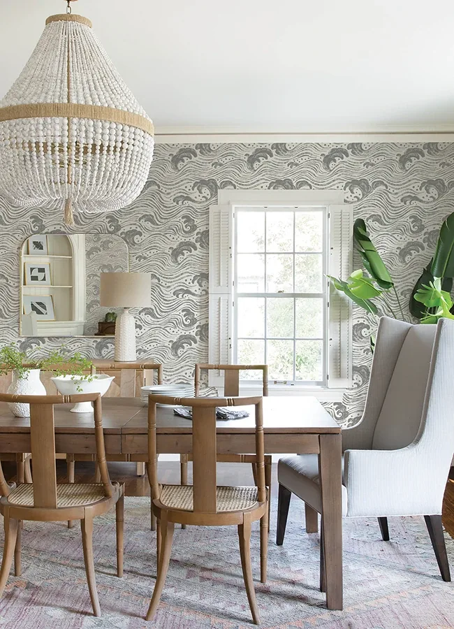 A-Street Prints Swell Charcoal Ocean Wave Wallpaper | Wallpaper Twins A-Street Prints Swell Charcoal Ocean Wave Wallpaper - SKU 4172-27510
