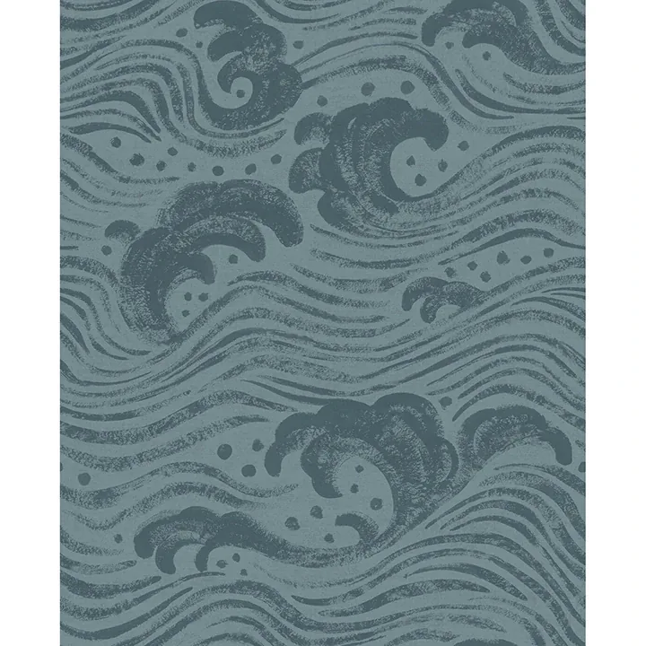 A-Street Prints Swell Teal Ocean Wave Wallpaper - SKU 4172-27511