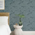 A-Street Prints Swell Teal Ocean Wave Wallpaper - SKU 4172-27511