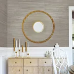A-Street Prints Tagum Grey Grasscloth Wallpaper - SKU 2829-80037